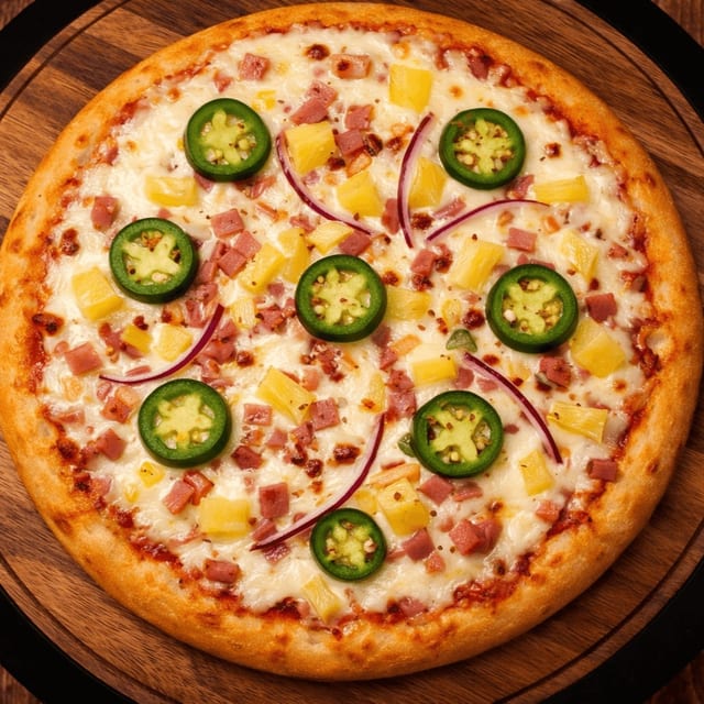 Hawaiiana Mexicana Pizza.